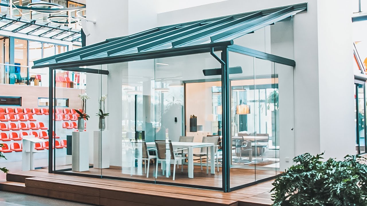 Glass canopy Atrium plus from Solarlux